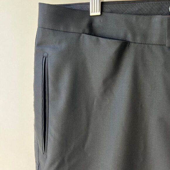 Suit supply Tuxedo black wool pants, Size 42 H58 - Picture 5 of 11